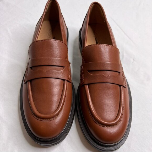 Madewell Womens $158 Vernon Loafer in Leather Dried Maple Size 7 NL839 - Picture 2 of 9